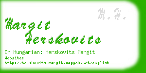 margit herskovits business card